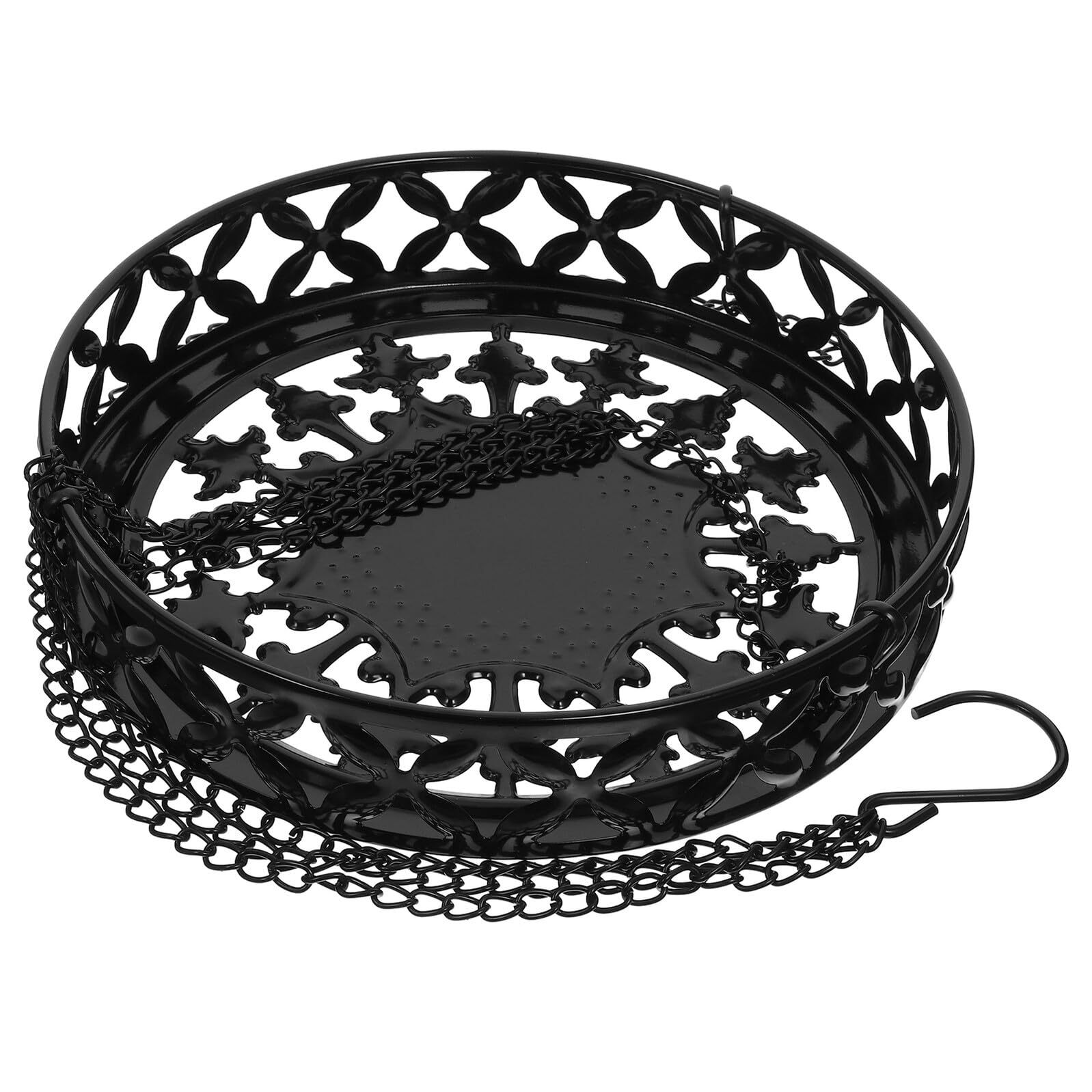 Support suspendu pour jardinières en fer forgé balcon