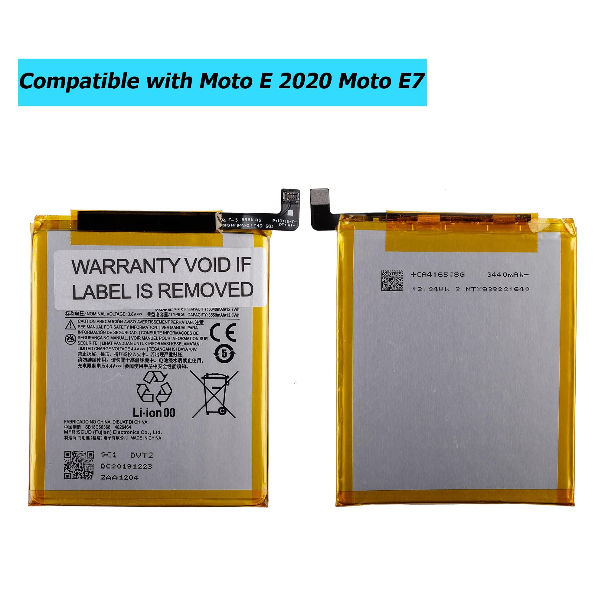 Vvsialeek LC40 Replacement Battery Compatible with Moto E 2020 Moto E7 with Toolkit