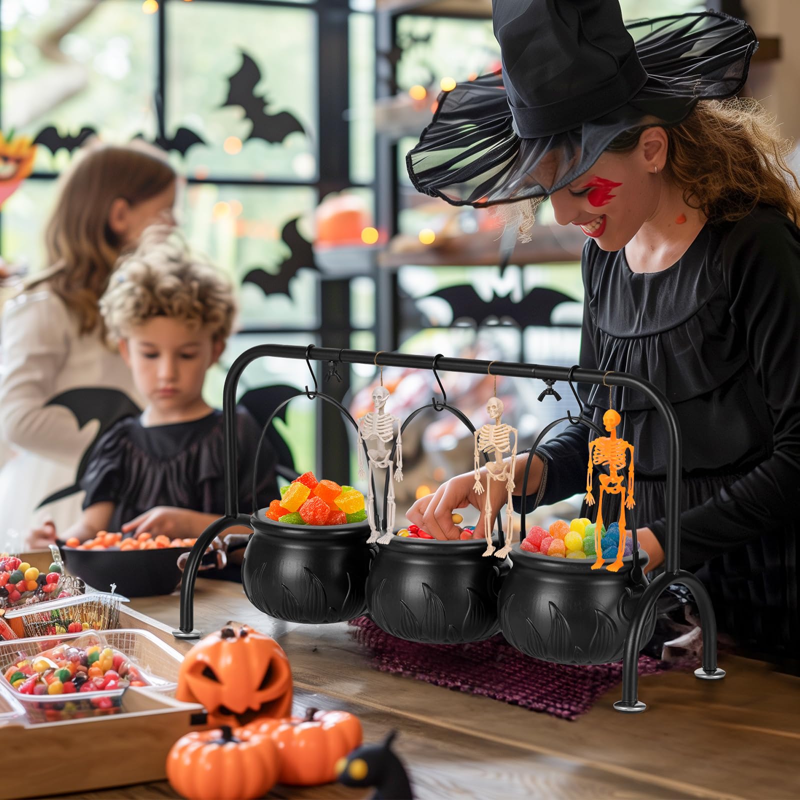 Halloween Hexenkessel Snackschale - Gruselige Snack-Schüssel Für Die Horrorparty