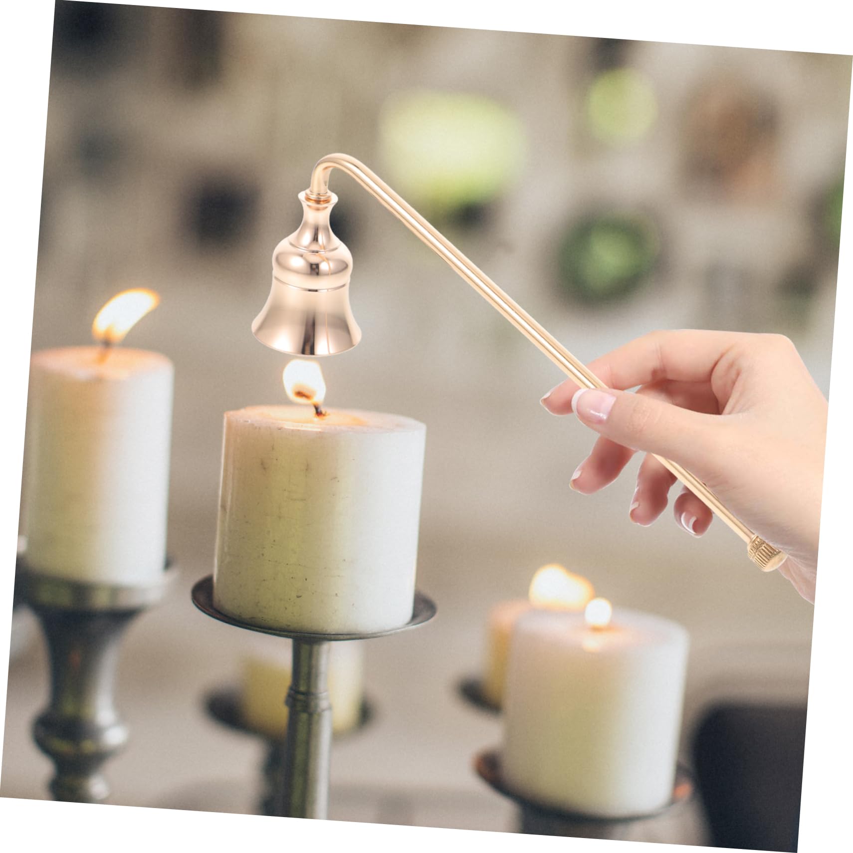 Vintage Kerzenlöscher Mit Strass - Eleganter Dochtlöscher Für Duftkerzen
