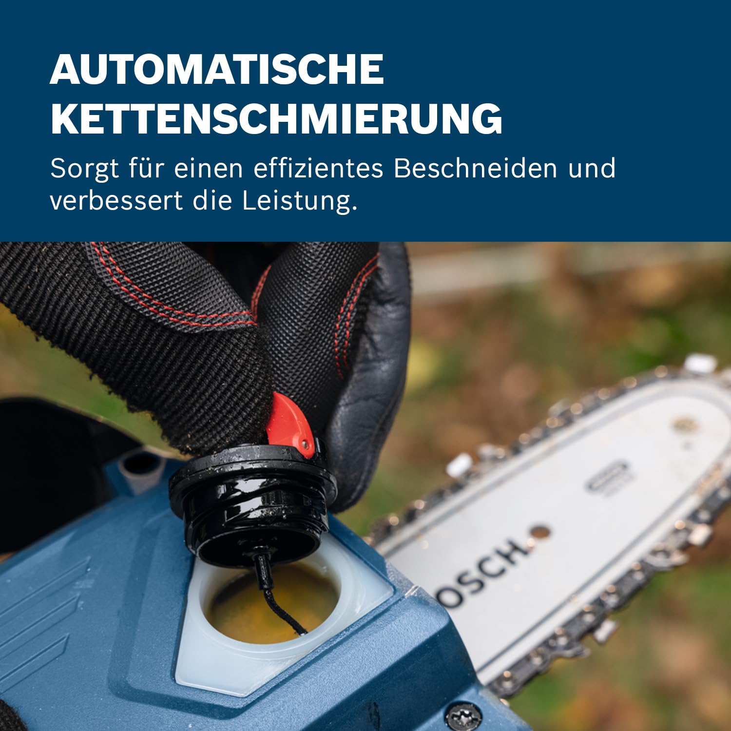 Bosch Professional 18V System Astsäge GKE 18V-15 (bis zu 350 Schnitte pro Akku-Ladung, Schneiden bis 13 cm, bürstenloser Motor, inkl. Schwertschutz 15 cm)