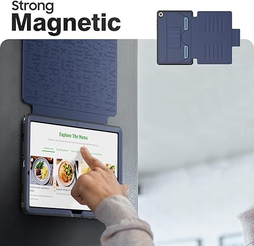 Miniatura 3 de HXCASEAC Funda para tablet Samsung A9 Plus con soporte magnético de 5 ángulos, apagado y encendido automático, soporte de imanes fuertes para pegar