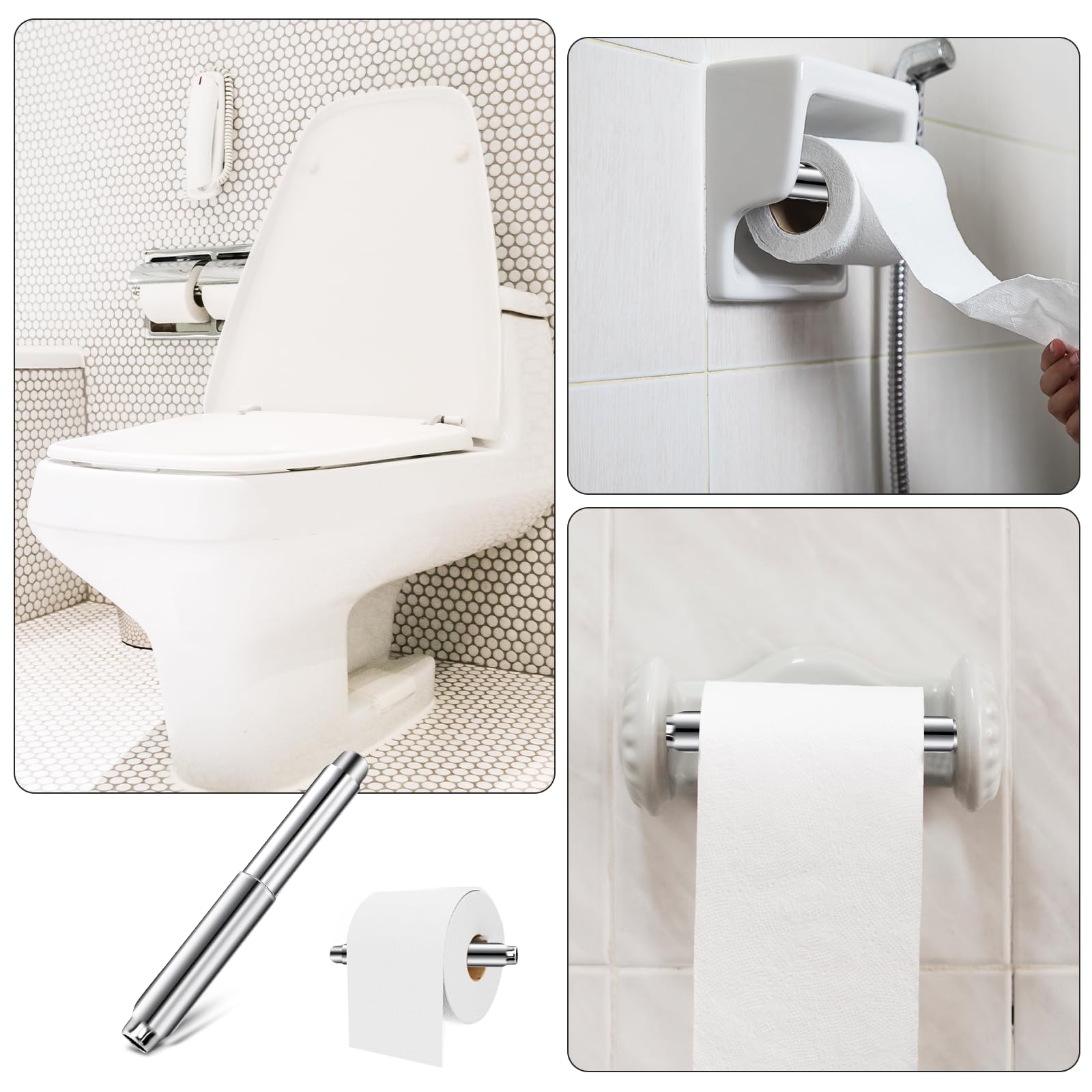 Ersatz-Federstange Für Toilettenpapierhalter – Edelstahl, Verstellbar, Einfach Einzubauen