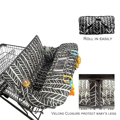 Miniatura 6 de Funda para carrito de compras para bebé, niño, niña, fundas de carrito multien 1 para bebés, funda acolchada suave para silla alta infantil, lavable