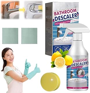 Stubborn Stains Cleaner, Bathroom Descaler Cleaner, Multipurpose Bathroom Foam Cleaner, Bubble Cleaner Foam Spray for Bath...