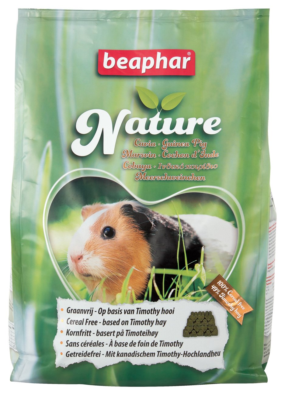 BEAPHAR - Nature Meerschweinchen - Für Nager Und Kleinsäuger - Vitamin C, Rohfaser, Kräuter - Unterstützt Gesundheit Und Wohlbefinden - 3 kg