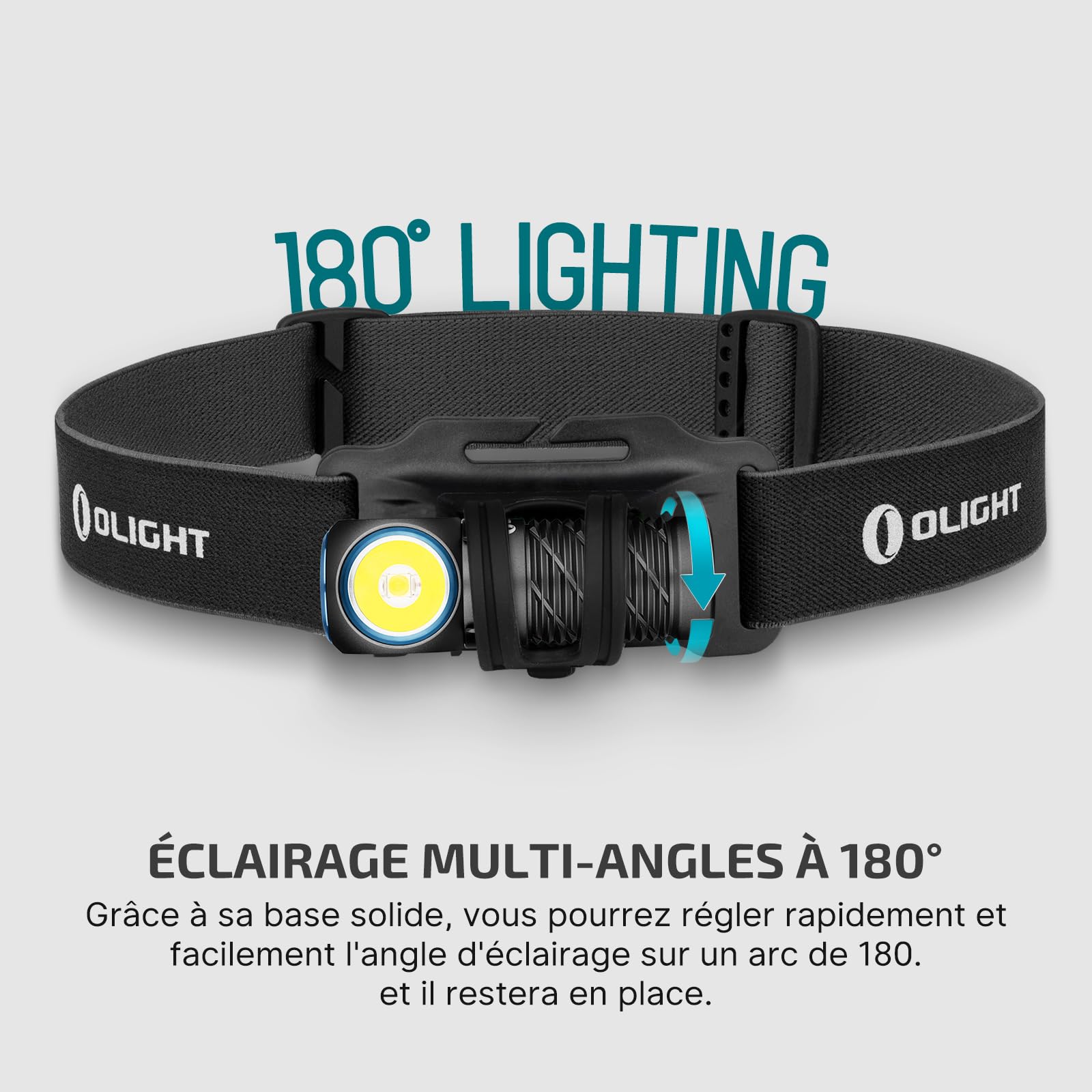 OLIGHT Perun 2 Mini LED Lampe Frontale 1100 Lumen, 10 Jour Max, Portée 150m | Rechargeable Torche Frontales Puissante Lumière Eclairage Blanc et Rouge Réglables EDC Torche pour Camping,Jogging,Randone