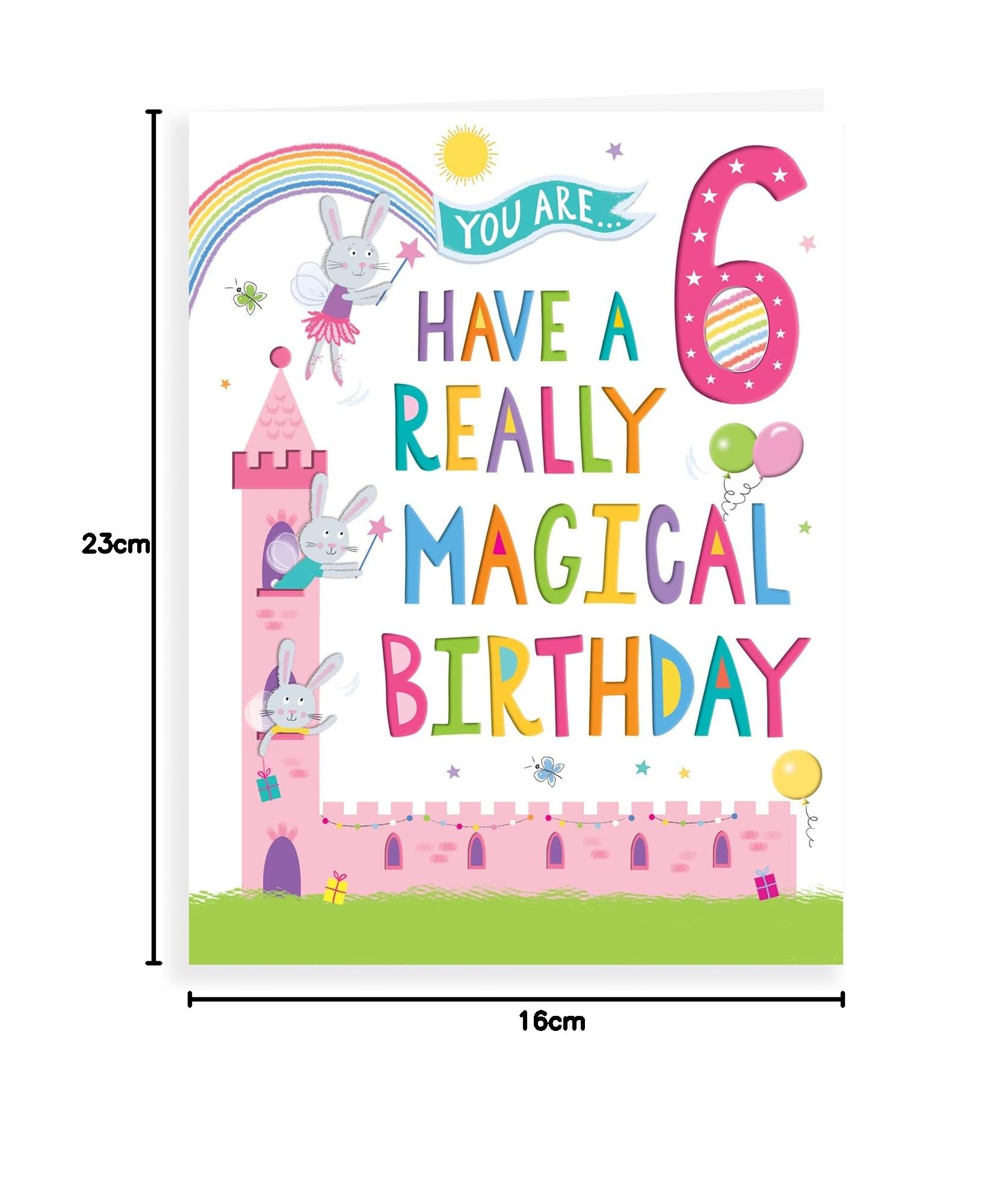 Biglietto di auguri di compleanno per nipote personalizzato con palloncini multicolore pastello per qualsiasi età - Italia