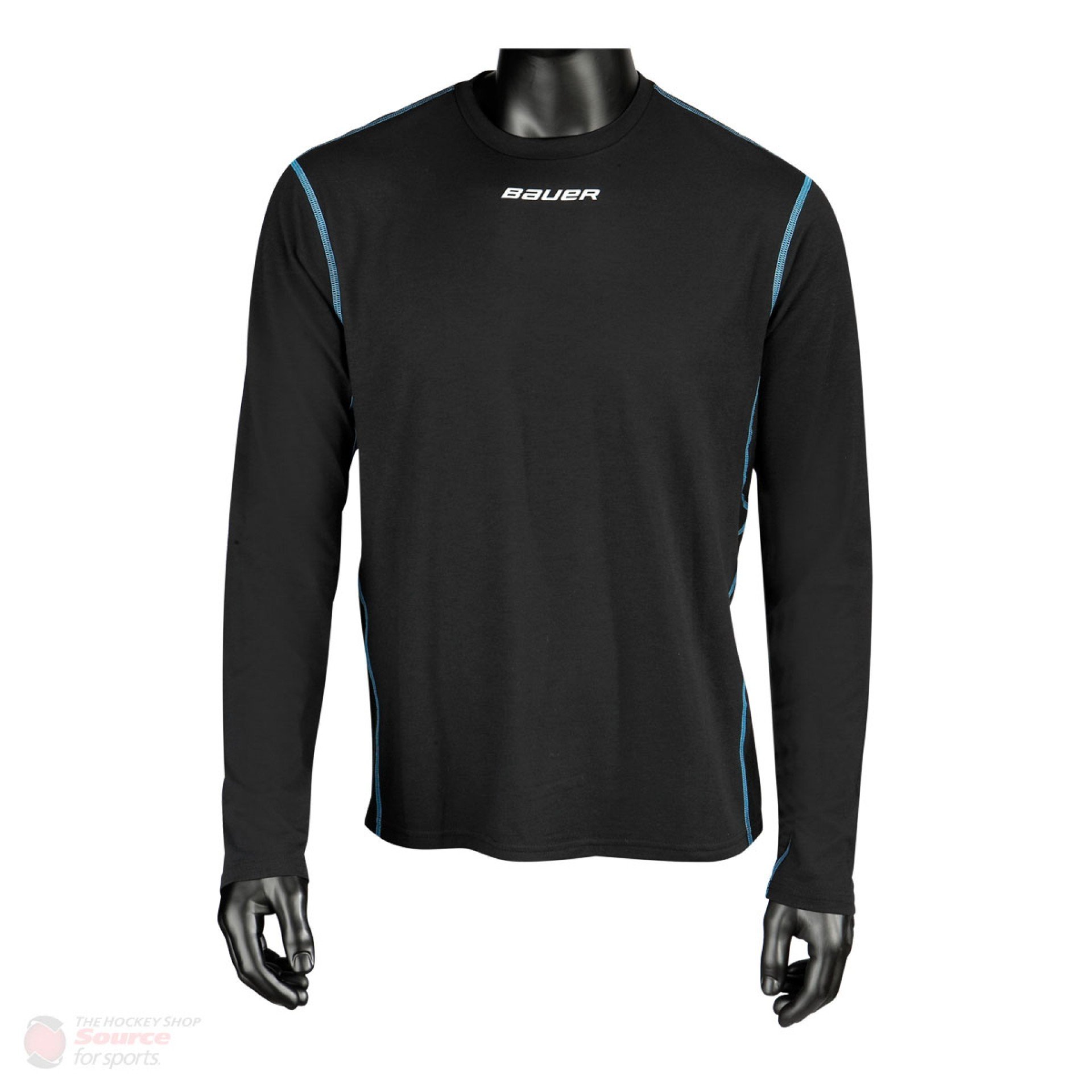 Bauer NG Base Layer Hockey Base Layer Long sleeve Top (Black) (Medium)