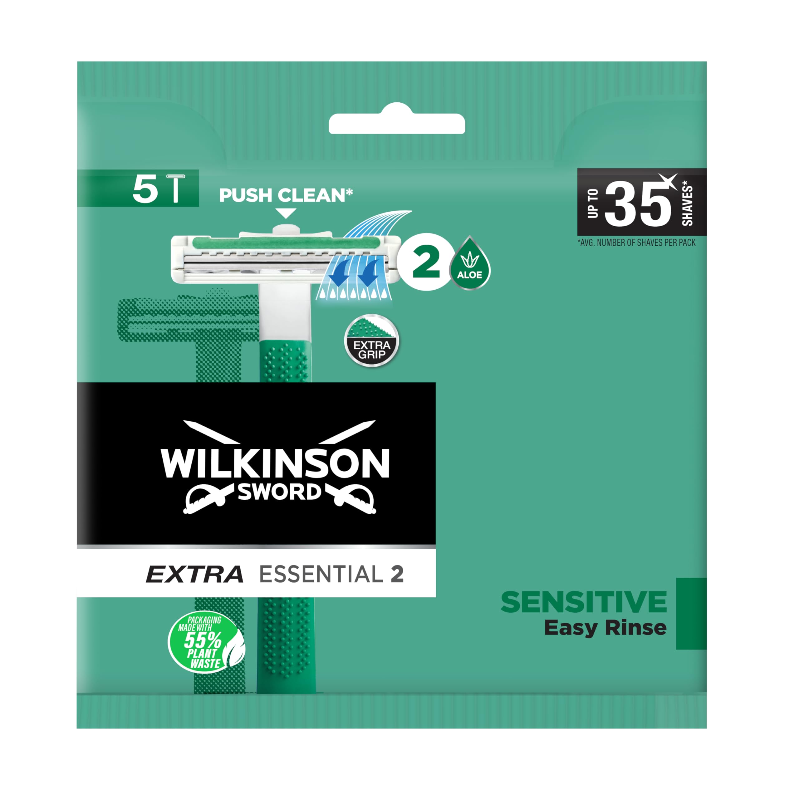 Wilkinson Sword Extra Essential 2 Sensitive Disposable Razors 5S Lloyds Pharmacy