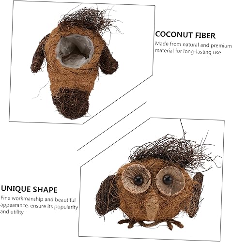 Miniatura 9 de YARNOW 3 Pcs Owl Flower Basket Fiber Planter Owl Planter Pots Natural Coco Replacement Liner Flower Pot Owl Plant Pot Owl Succulent Planter Hand