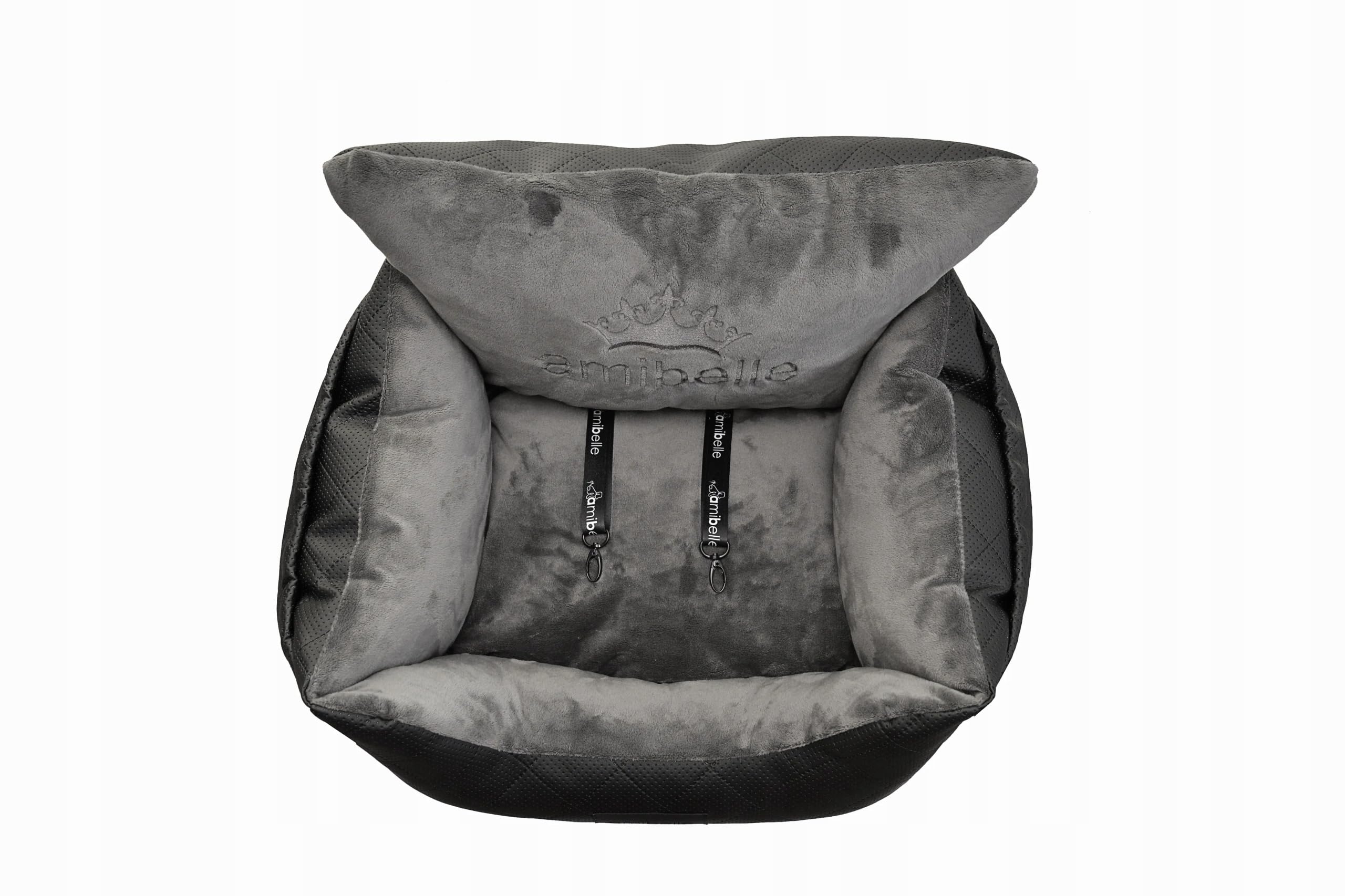 Hunde Autositz 40x57 cm Schwarz - 2in1 Sitz für Hund und Katze