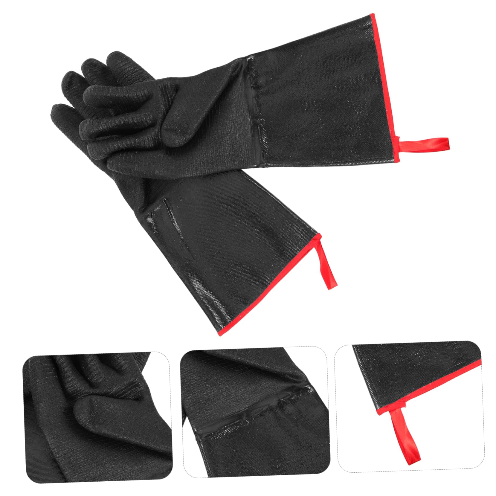 Holibanna Guantes De Neopreno Resistentes Al Calor Guantes Para Asar Protectores De Manos Para Barbacoa Impermeables Para Cocinar