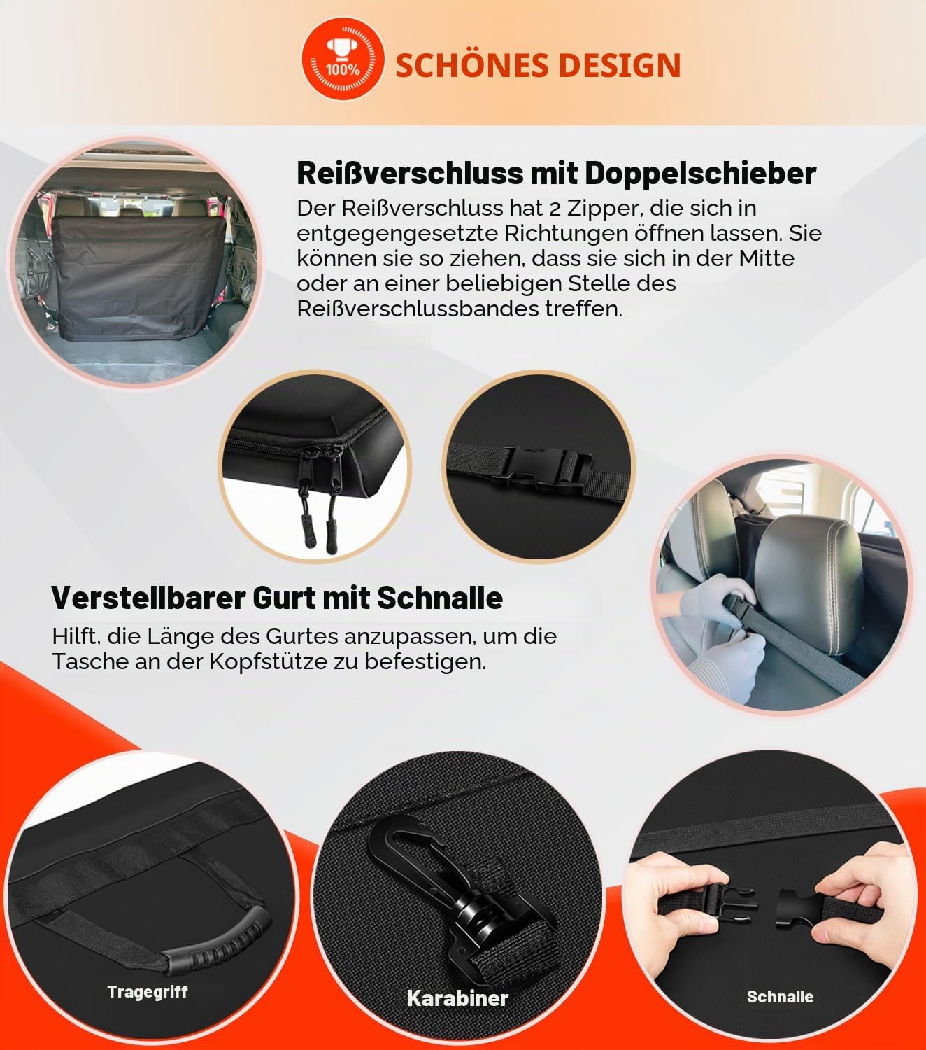 Camoo Freedom Panel Hard Top Aufbewahrungstasche mit Griff, kompatibel mit Jeep Wrangler JK JKU JL JLU Sports Sahara Freedom Rubicon Unlimited Gladiator 2-Türer & 4-Türer & 2020-2022 Gladiator JT