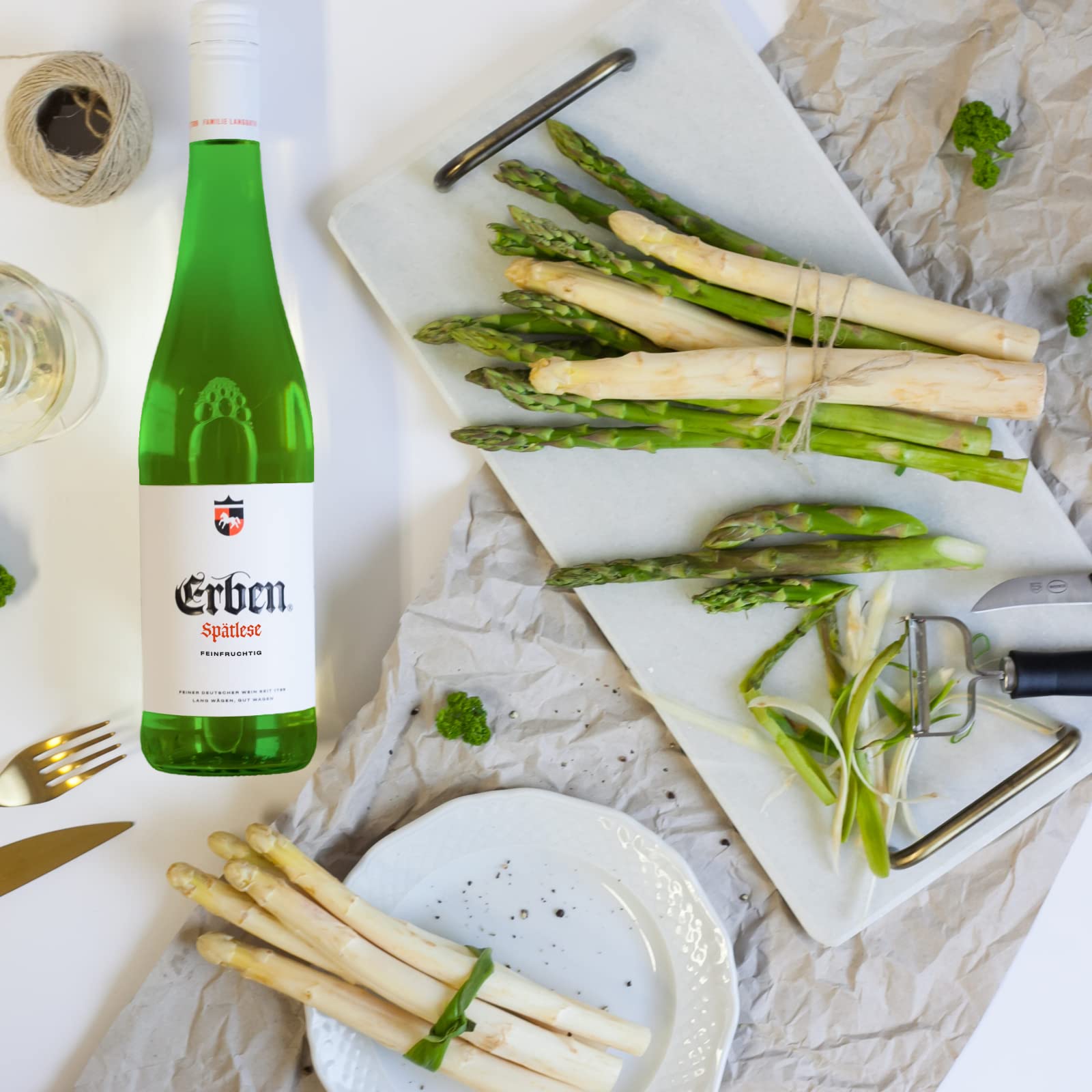Erben Spätlese Feinfruchtig – Weißwein aus Deutschland – Prädikatswein – 6 x 0,75 l