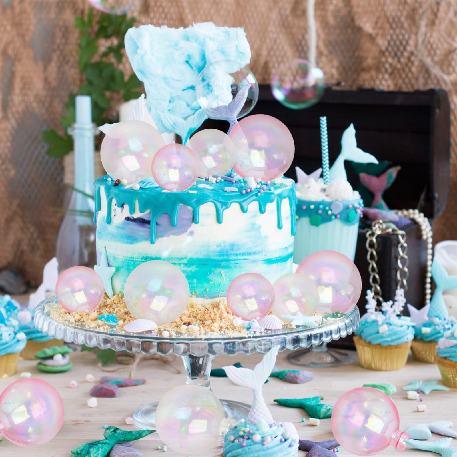 108 Schaumstoff-Kuchenbälle In 5 Größen & Farben – Deko Für Hochzeit, Geburtstag