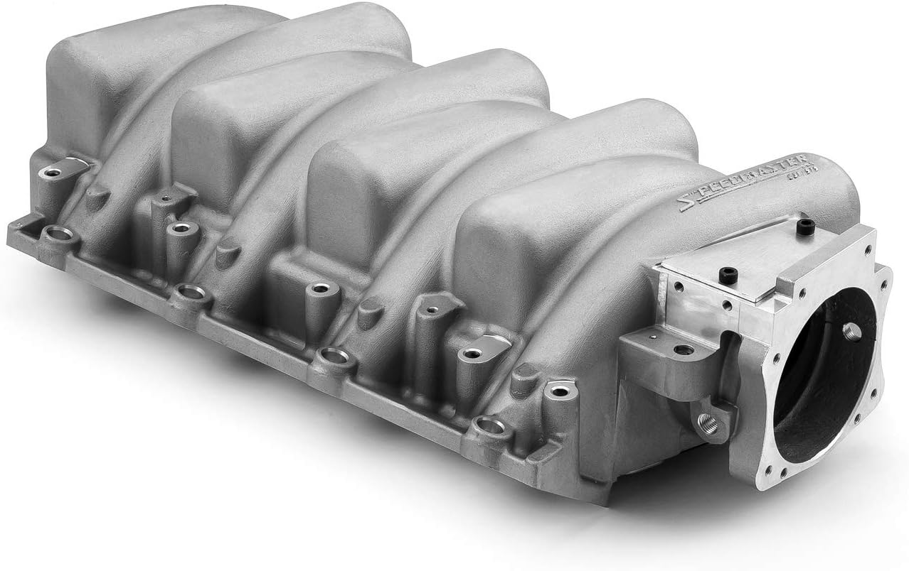 Speedmaster 1-148-014 Compatible with Chevy LS1 LS2 LS6 EFI 102mm 4 Bolt RamAir Intake Manifold [Satin]