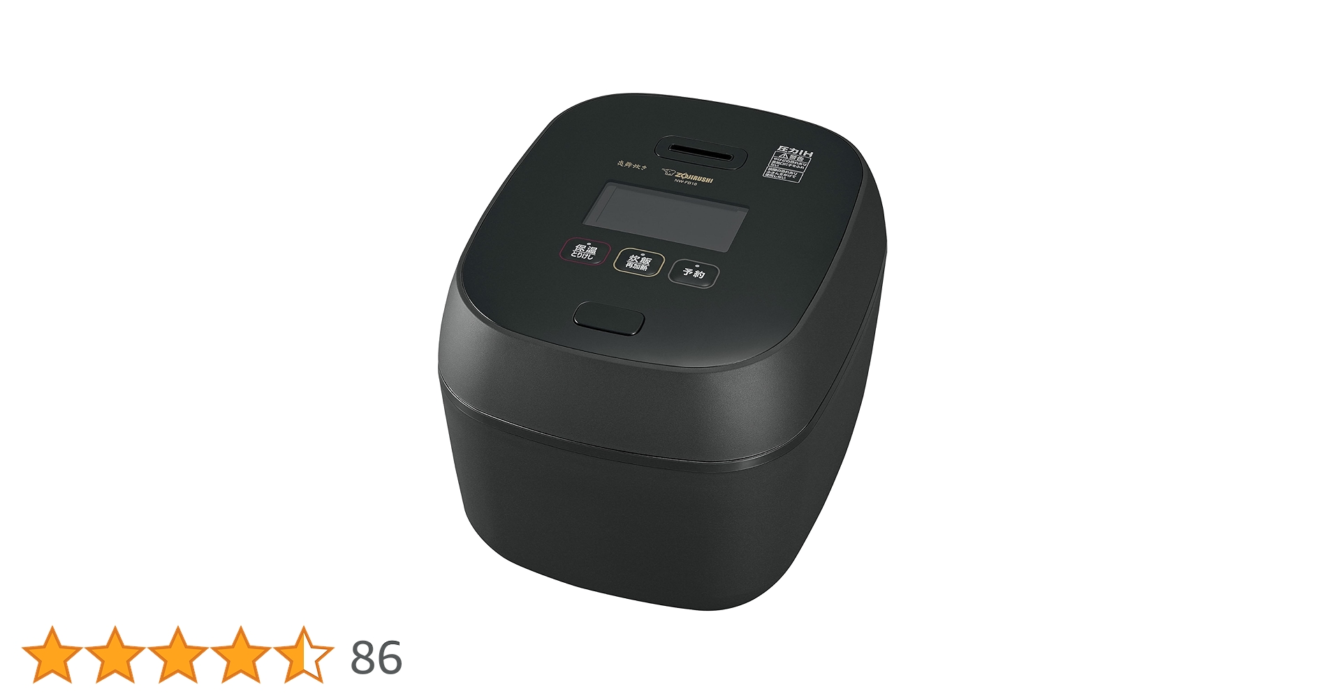 Amazon.co.jp: Zojirushi NW-FB18-BZ Rice Cooker, 1 Shu (10 Cm