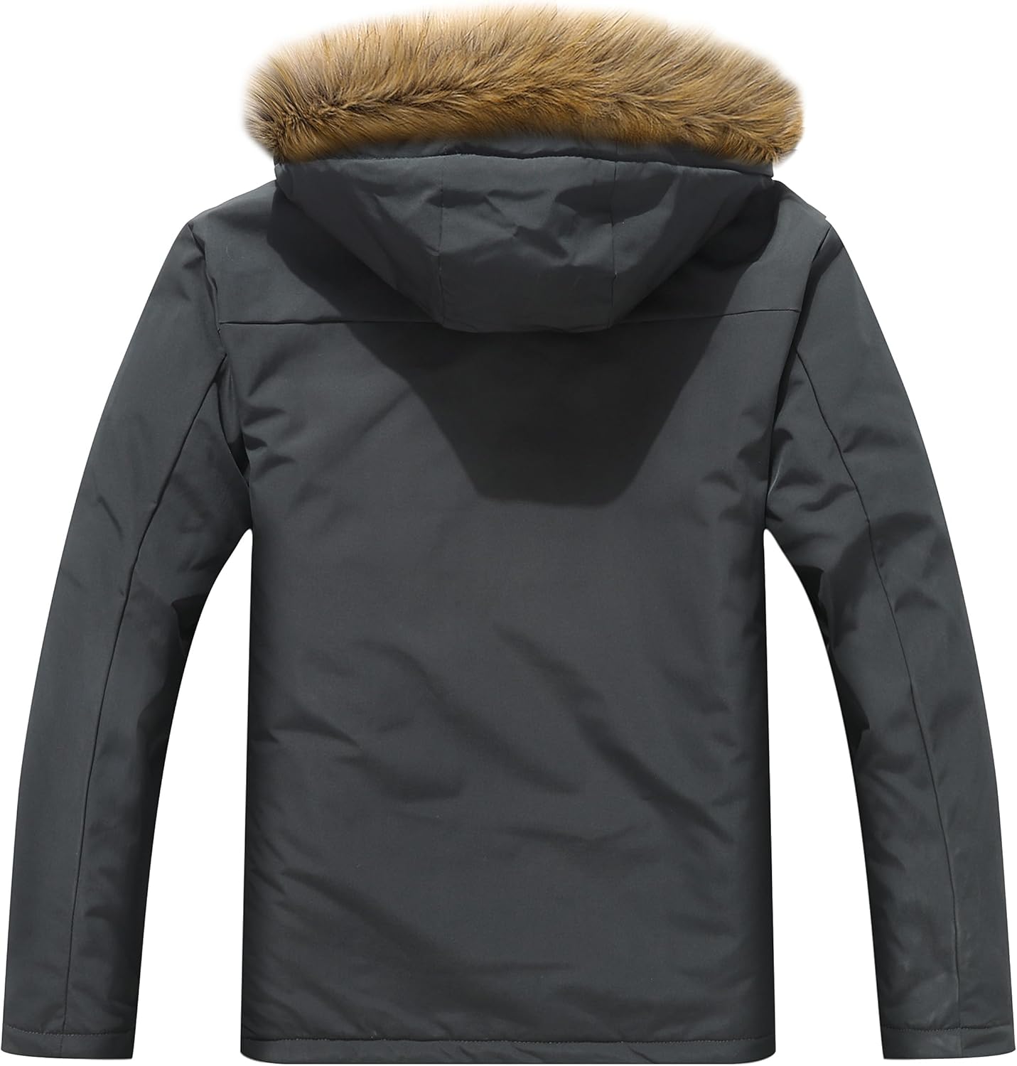 MAOYSSEN Men's Winter Coat Waterproof Warm Ski Snow Jacket Fur Hooded Parka Work Outerwear Snowboarding Jacket - Image 2