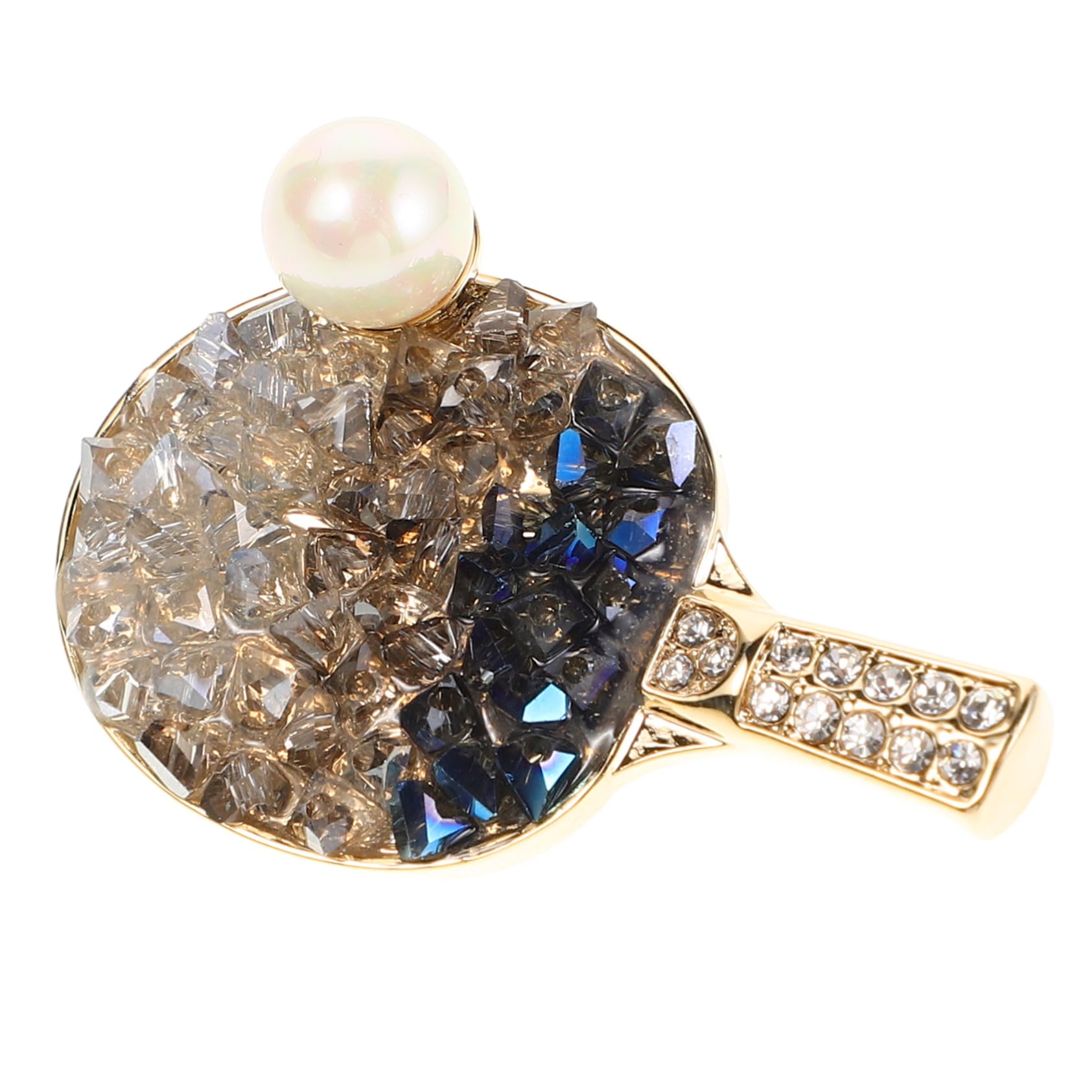 Women's Jewelry Tischschläger Tennis Boutonniere Billard Clip Schal Metall Pins Emaille Brosch Sport Sport Lapel Rugby Pin Kupfer Flower Brooch