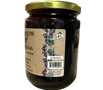 Nature Delight Collection Jam, 18.5 oz. Jar (Black Currant), Red