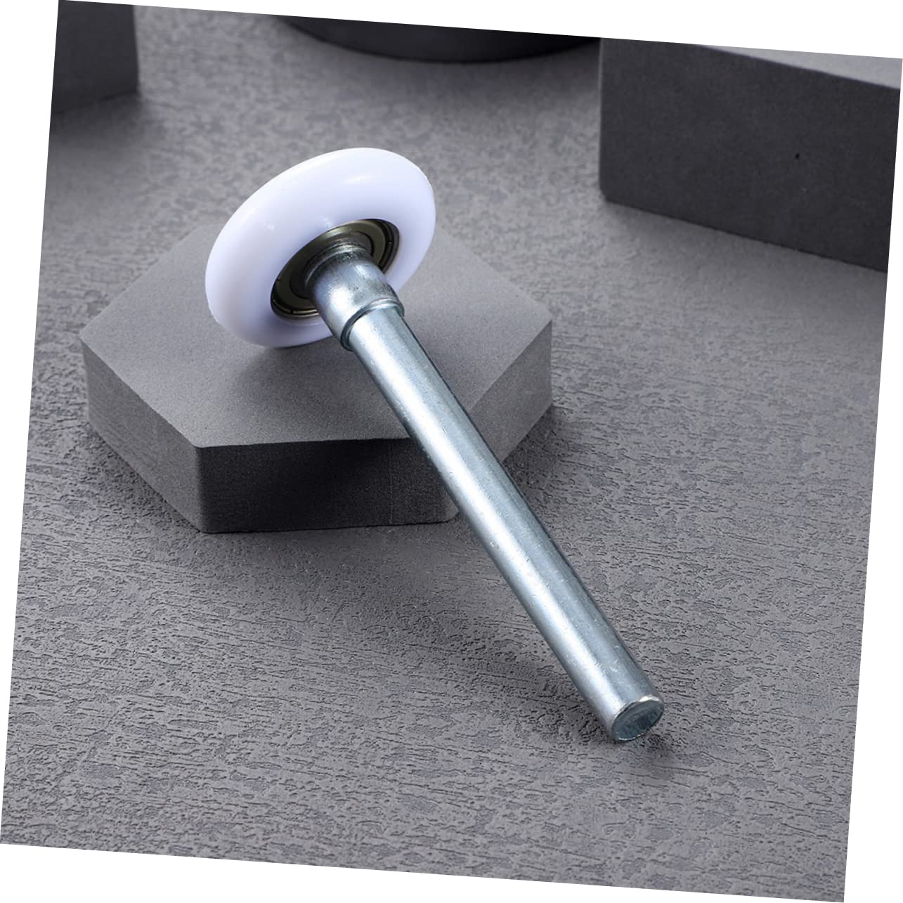 Rulli per Porta da Garage Silenziosi in Nylon con Stelo 45mm 8 Pezzi | Ricambio Bianco, Acciaio Incluso, Installazione Semplice, Scorrimento Fluido e Struttura Leggera