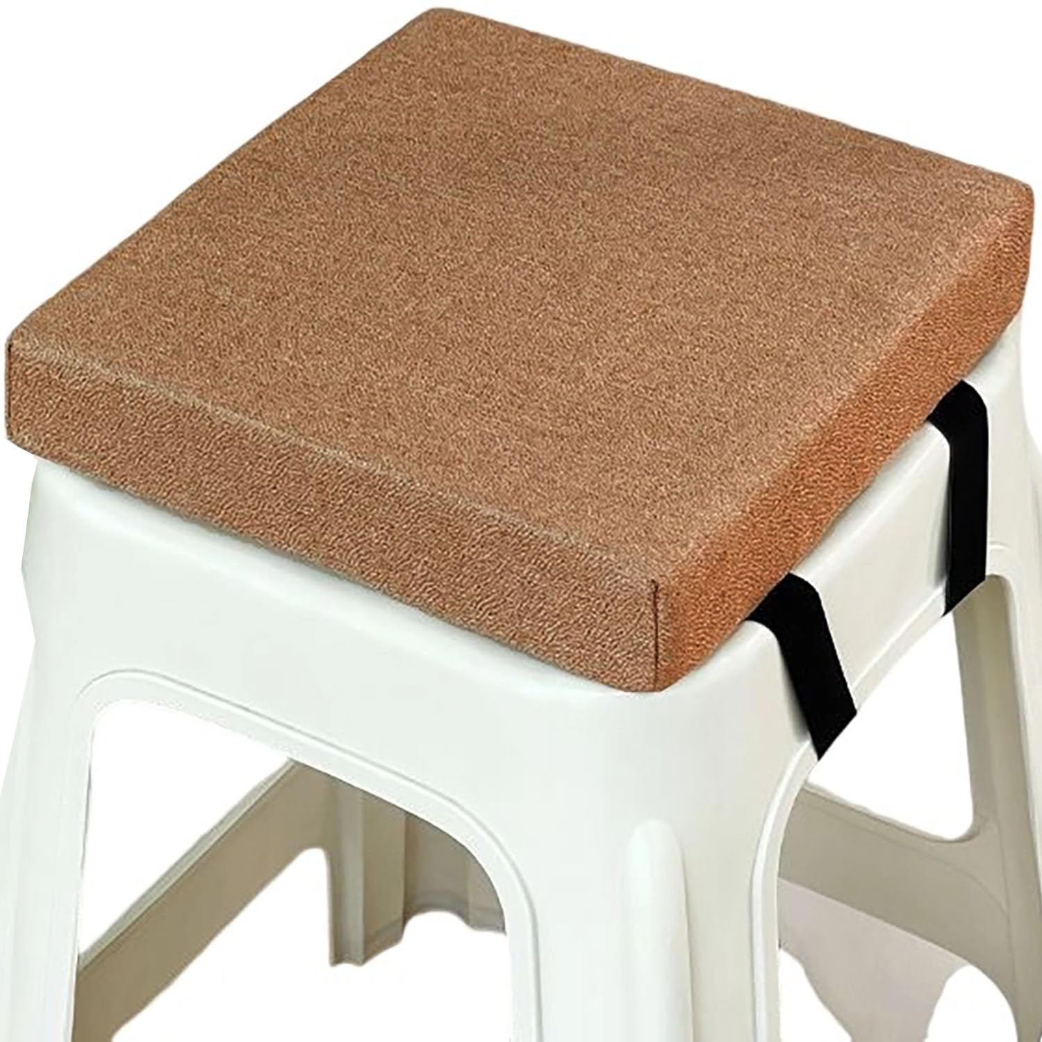 Square Bar Stool Seat Cushions with Ties Anti-Slip Chair Cushions 25x25/40x40/30x30cm Memory Foam Chair Pad with Washable Cover for Outdoor,Indoor,Garden,Dining,Kitchen,Bar Chairs(A17,30x30x8cm) — image 1