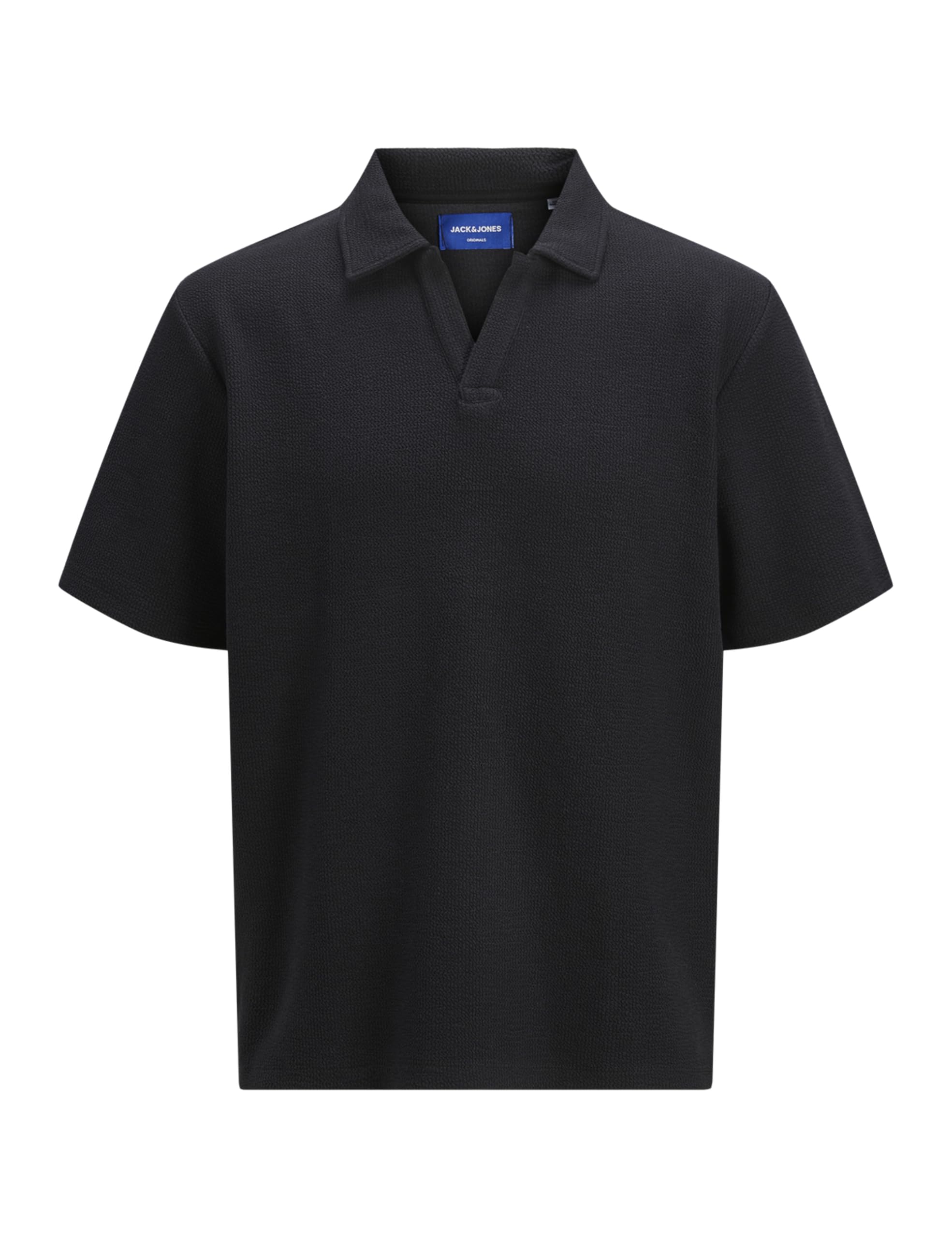 Jorislington Texture Polo SS, Black, XS