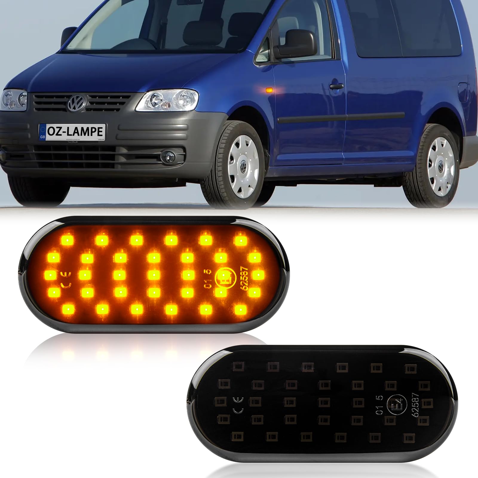 Strzałki boczne LED do VW Bora Golf 3 4 Wolf Polo 6N 9N Sharan Vento T5, LED Canbus kierunkowskazy boczne