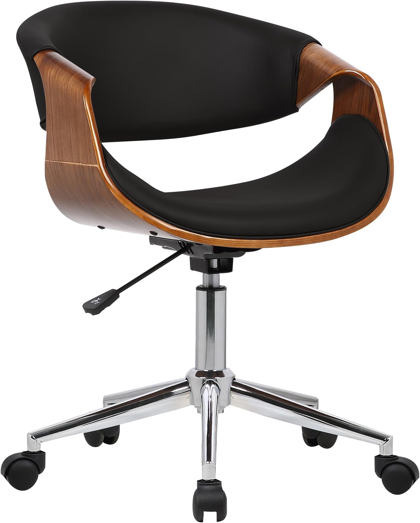 Acme Camila Faux Leather Tufted Swivel Office Chair in