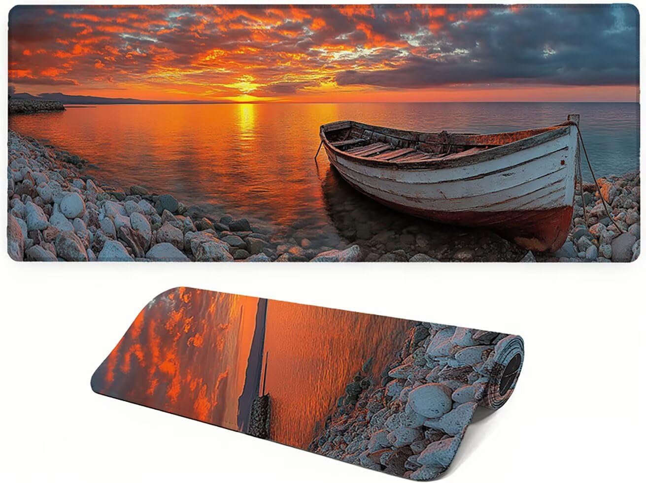 Genérico Lpfieonn Atardecer Gaming Alfombrilla Ratón 90x40cm PF-2651