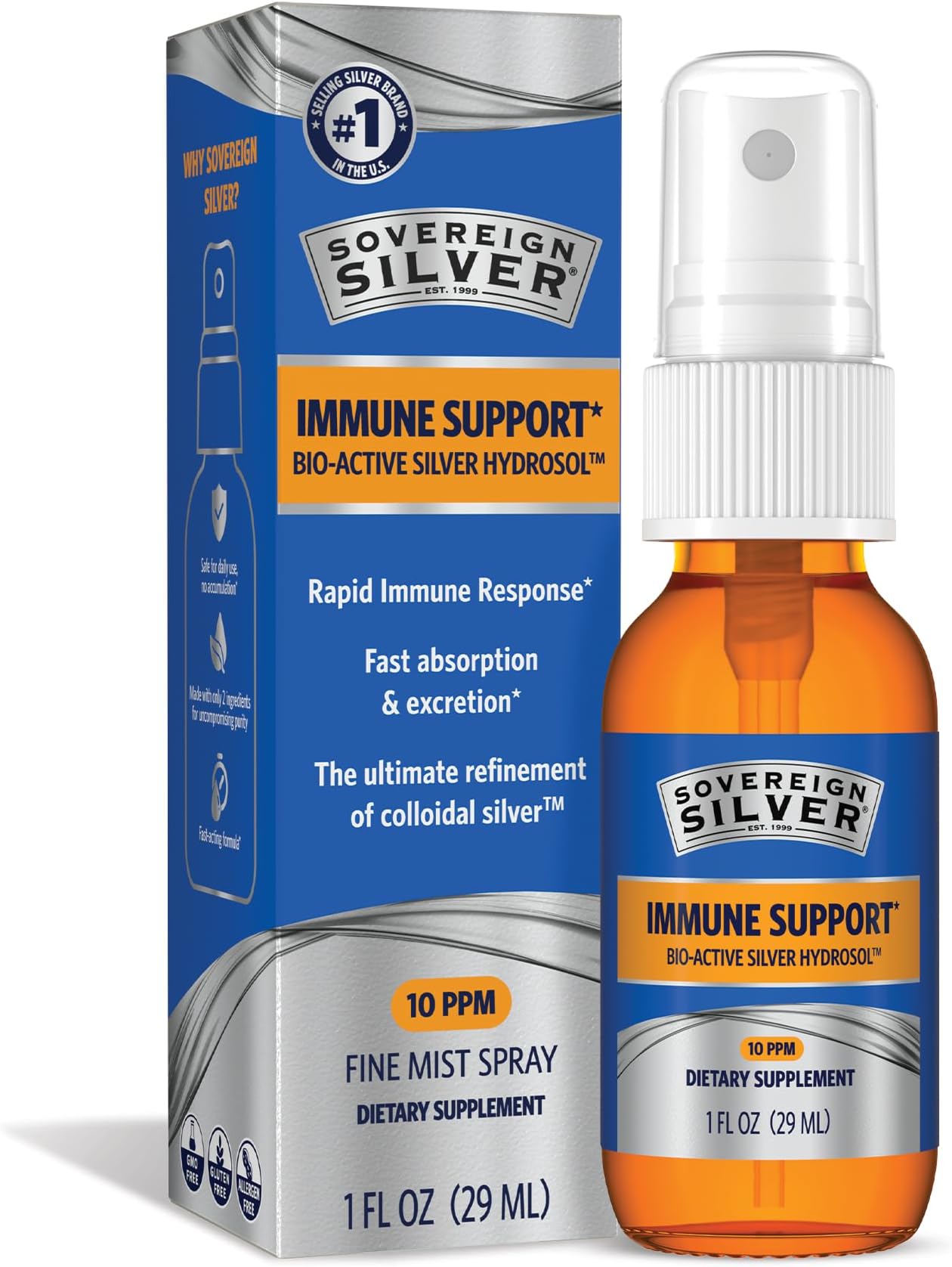 Bio-Active Silver Hydrosol Fine Mist, 30 ml