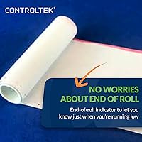 Vista 5 de CONTROLTEK Rollos de papel térmico para impresoras de punto de venta - 2-1/4 x 80 pies - Papel de recibo - Fácil de leer - Se adapta a la mayoría