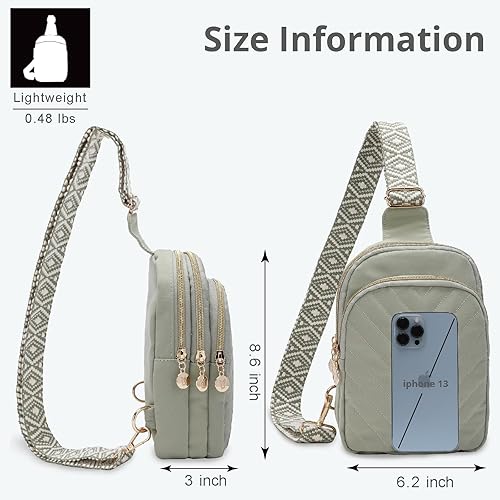 Miniatura 5 de Small Crossbody Sling Bags for Women Men, Phone Purse Fanny Packs for Women Men