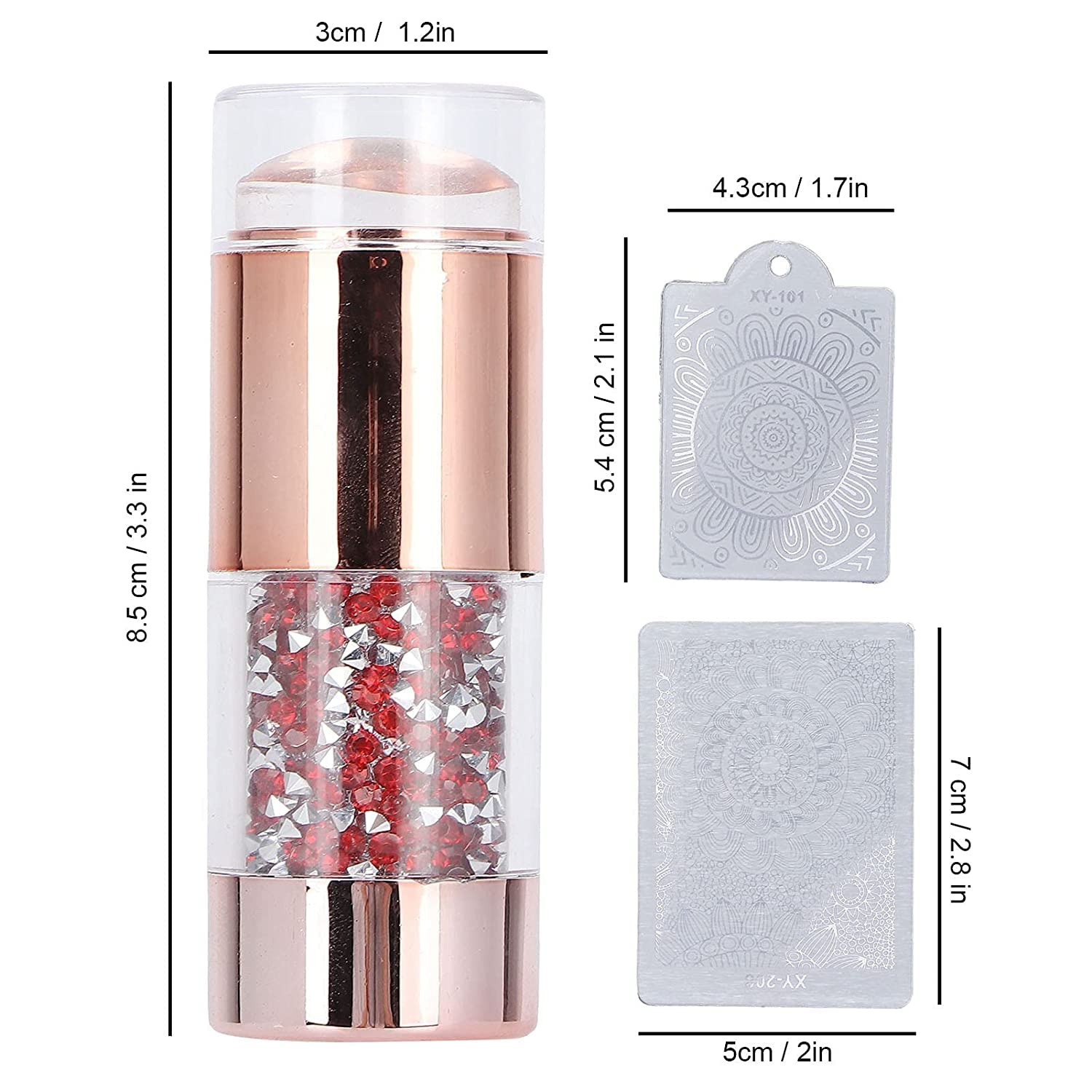Trendy Look Soft Silicone Jelly Nail Stamper Scraper Nail Art Tool Nail Art Nail Stamping (NSS-801)
