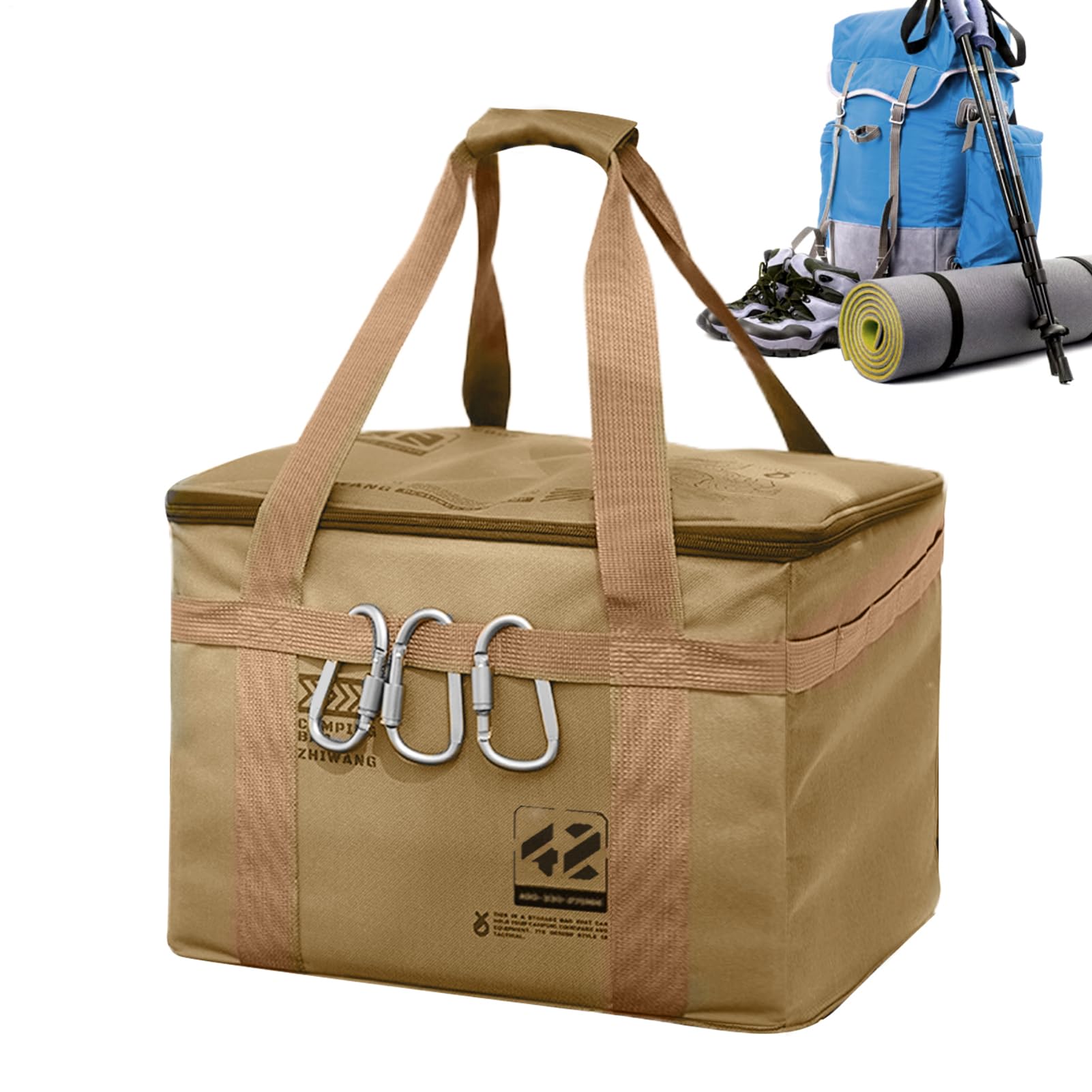Borsa Portaoggetti Da Campeggio Contenitore Resistente Con Maniglie Per | Organizer Attrezzatura Camping Per Campeggio Viaggi Traslochi Imballaggio Lavanderia Università Palestra Sp