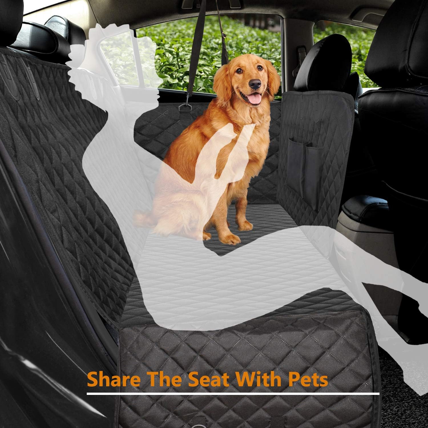 Dog seat cover with side flaps Clearance