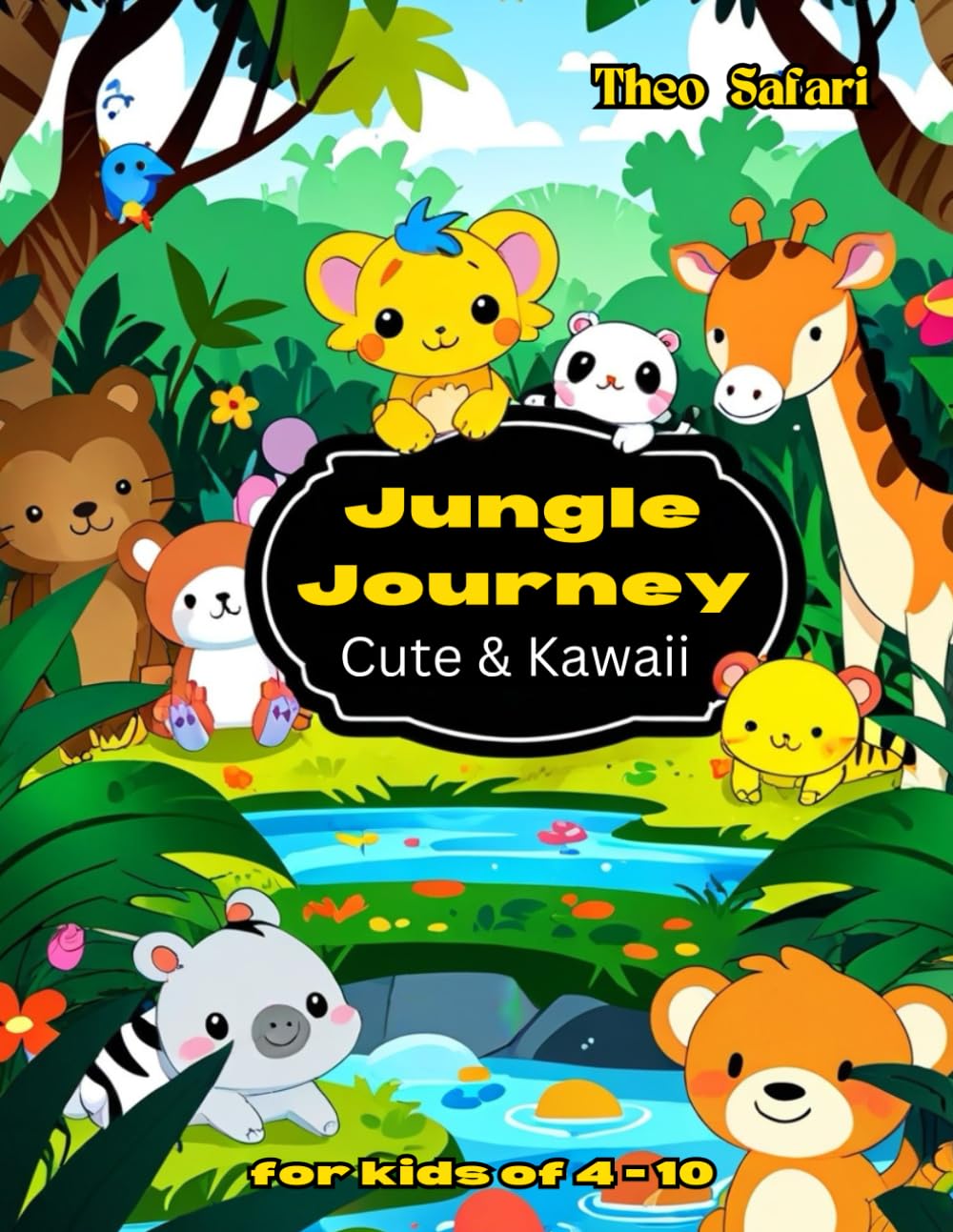 Jungle Journey Cute & Kawaii: An Adorable Adventure of Colorful Creatures and Guessing Games for Little Jungle Explorers!