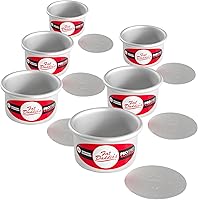 Vista 13 de Molde para tarta redondo de aluminio anodizado Fat Daddio con base extraíble, Plateado