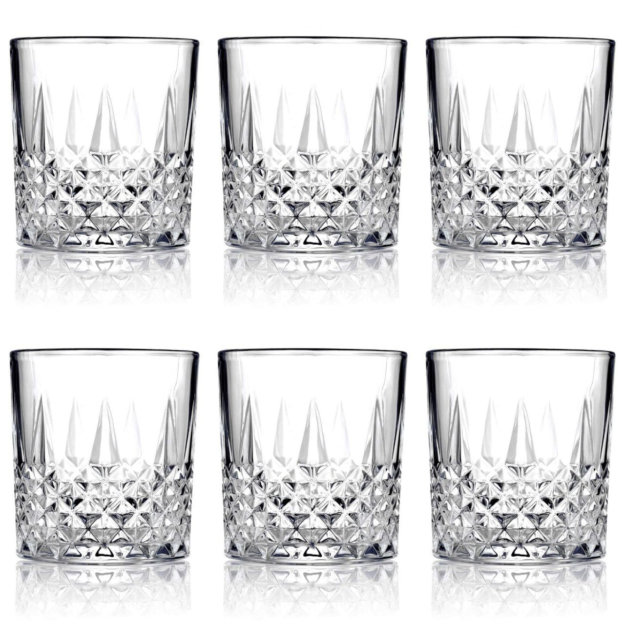 Heavy Whiskey Glasses - Set of 6 for Bourbon & Scotch -15