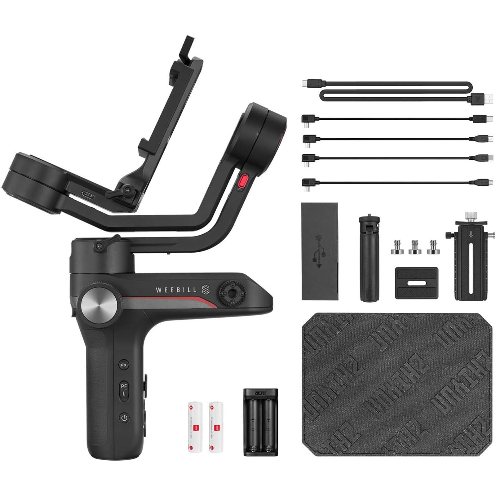 ZHIYUN Weebill S - Stabilizzatore per fotocamera, 3 assi Gimbal per fotocamera DSLR e mirrorless, design leggero, stabilità dinamica, disponibile per Canon/Sony/Panasonic/Nikon/Fujifilm