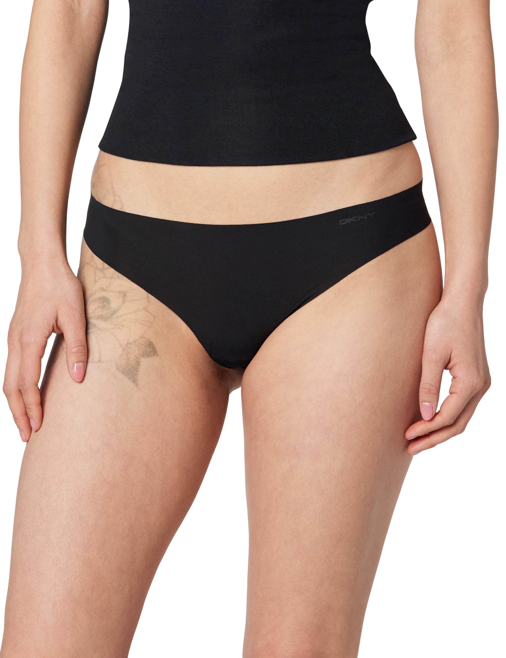 DKNY Women's Litewear Seamless Cut Anywhere Thong Panty