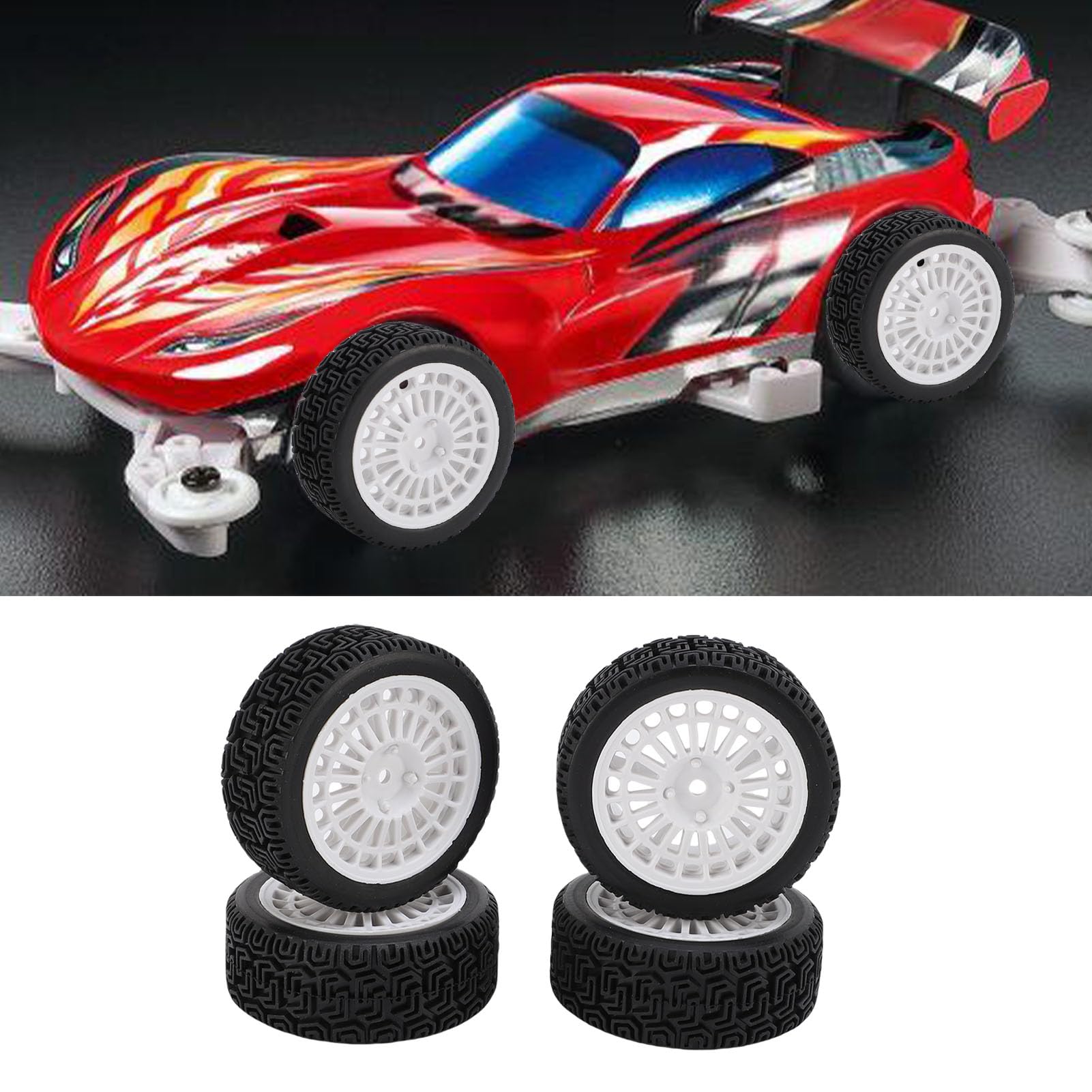 タイヤ　ドリラジ　tt01 Amazon | Yanmis 4個1/10 RCラリーカータイヤ、70mm/2.76in