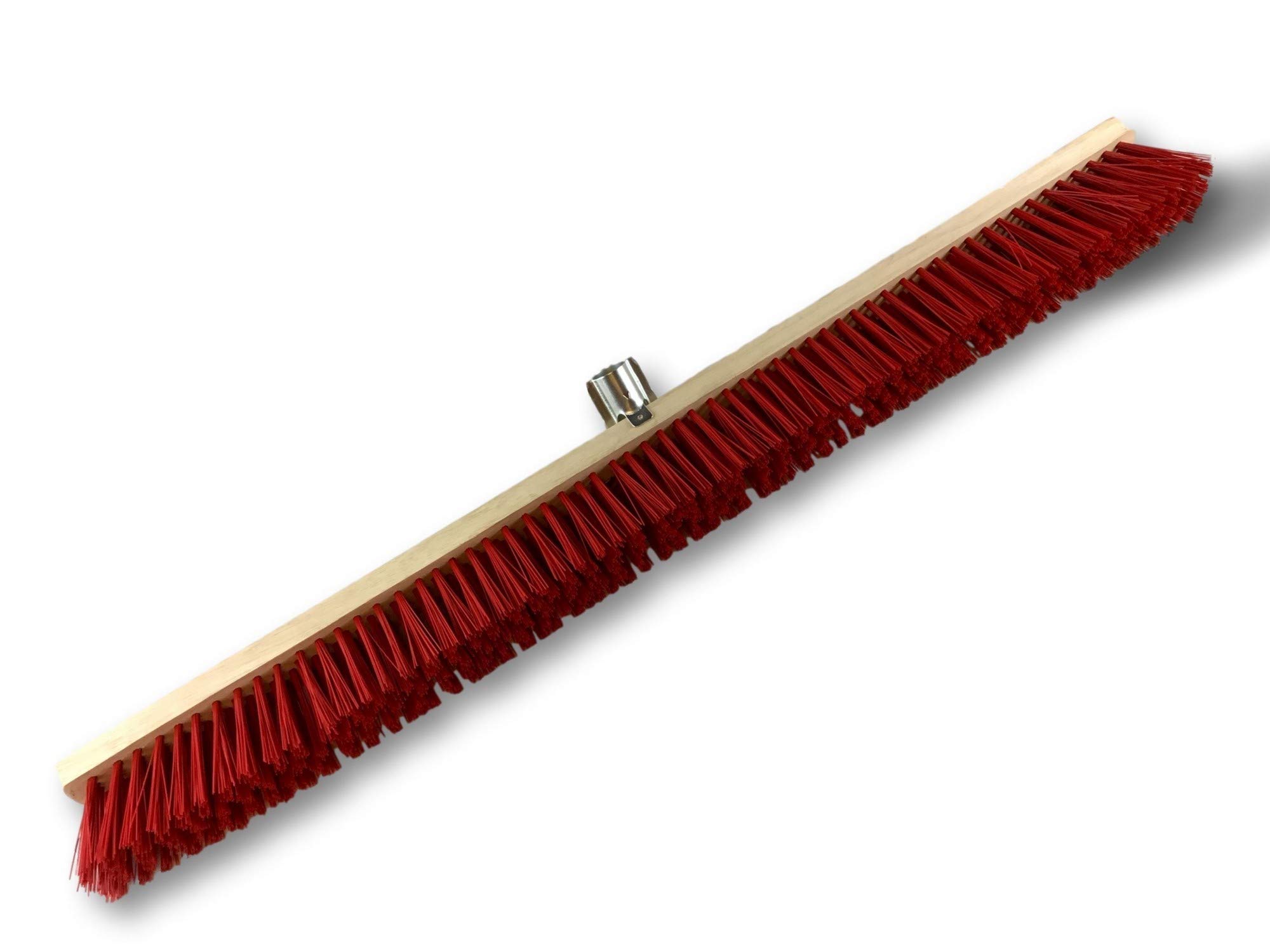 Szczotka warsztatowa typ kantonierski | Zestaw 3 | Track Outdoor | Długość 100 cm | Wypełnienie szczotką PVC czerwoną | Drewniana podeszwa | Metalowe tulejki Ø 28 mm | Bez uchwytu | Kibros 2390Bx3