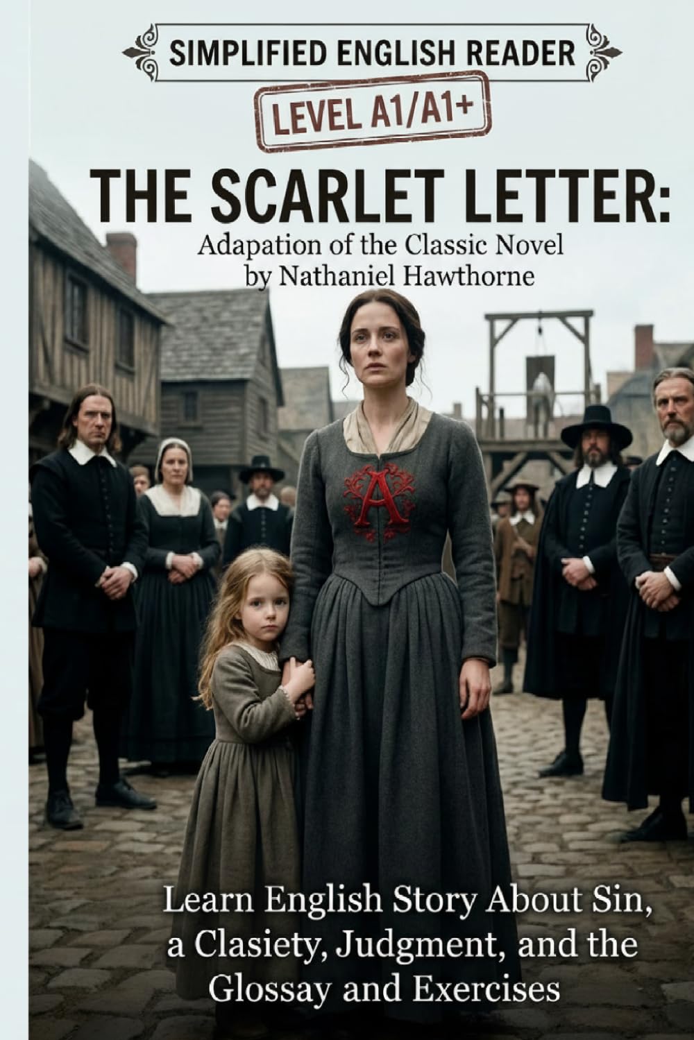 The Scarlet Letter: Adaptation of the Classic Novel by Nathaniel Hawthorne (Level A1/A1+): Learn English Through a Classic Story with Glossary and Exercises