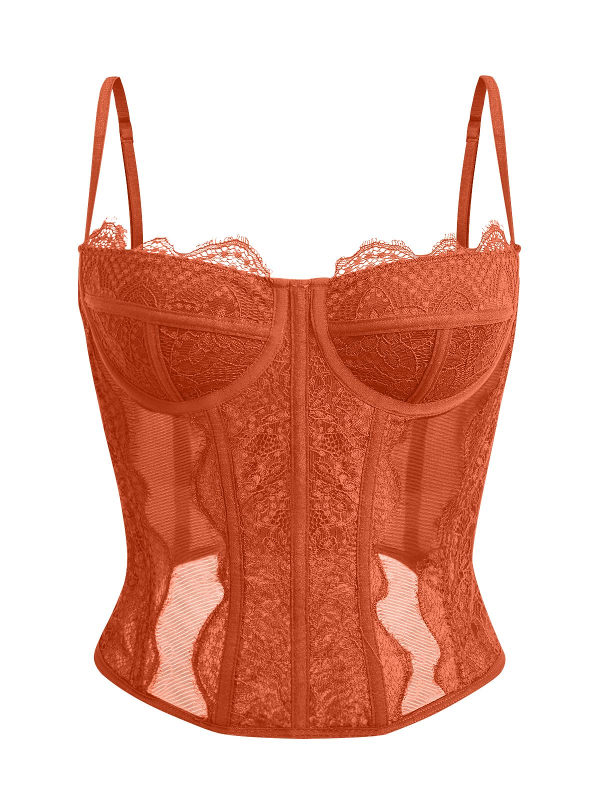 Dealmore Corset Tops for Women Going Out Fall Fashion Crop Sexy Lace Outfit