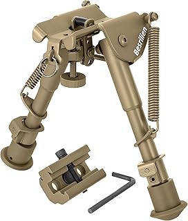 Fde Rifle Bipod 6-9 Inches with Picatinny Adapter Bipod for Rifle, Flat Dark Earth - Besrilien