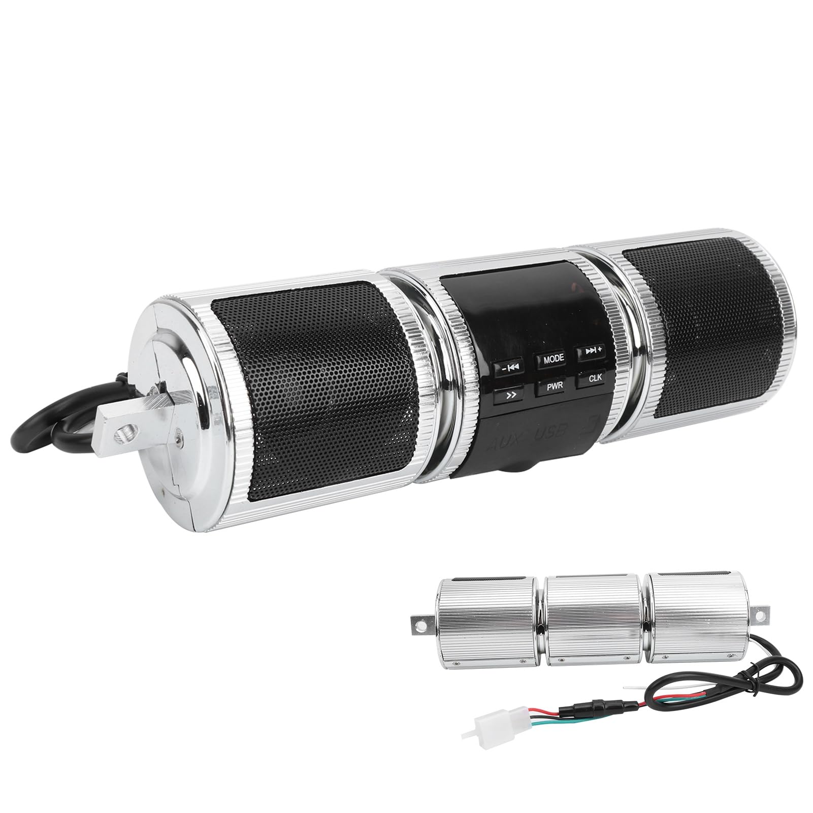 Altoparlante Stereo Per Moto Impermeabile – Lettore MP3 Per Manubrio In Alluminio, Potente E Facile Da Montare