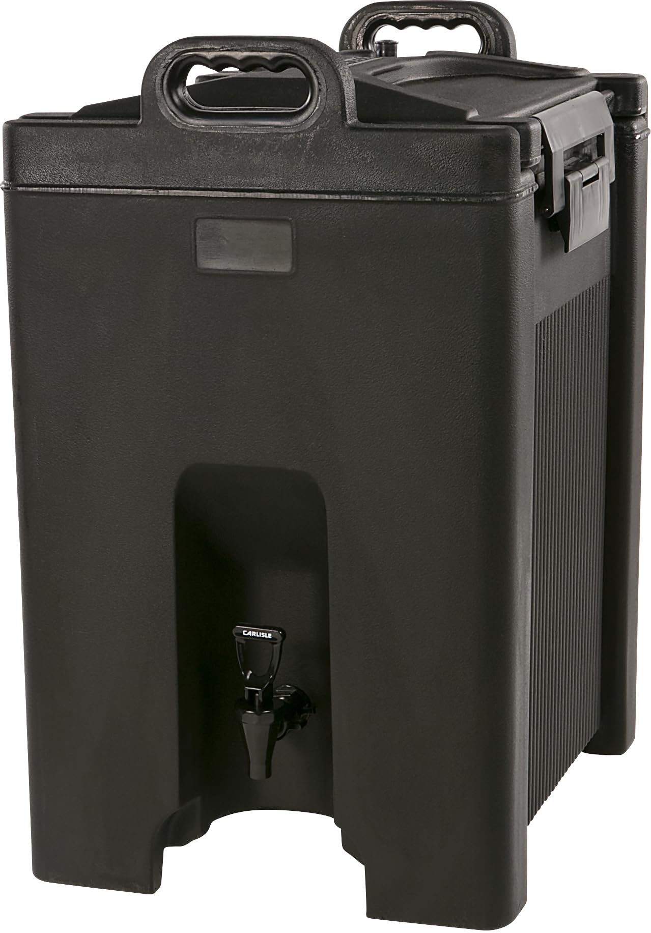 Carlisle FoodService Products Cateraide Insulated Beverage Dispenser with Handles for Catering, Kitchen, and Restaurants, Plastic, 10 Gallons, Black