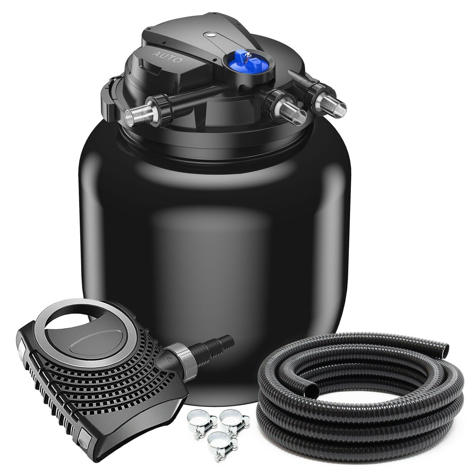 Kit filtro set 100000 litri 55 watt UVC pompa 8000 l/h tubo 10 m 16_0001914